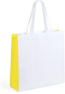 Ostoskassi Bag Decal, keltainen liikelahja logopainatuksella