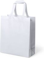 Ostoskassi Bag Fimel, valkoinen liikelahja logopainatuksella
