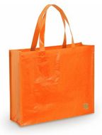 Ostoskassi Bag Flubber, sininen, oranssi liikelahja logopainatuksella