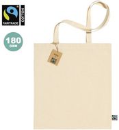 Ostoskassi Bag Flyca Fairtrade, luonnollinen liikelahja logopainatuksella