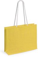 Ostoskassi Bag Hintol, keltainen liikelahja logopainatuksella