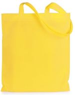 Ostoskassi Bag Jazzin, keltainen liikelahja logopainatuksella