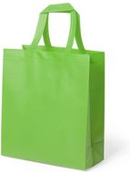Ostoskassi Bag Kustal, vihreä liikelahja logopainatuksella