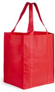 Ostoskassi Bag Shop XL, punainen liikelahja logopainatuksella