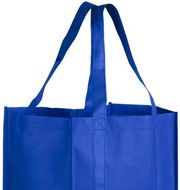 Ostoskassi Bag Shop XL, sininen liikelahja logopainatuksella