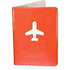 Passikotelo Passport Holder Klimba, punainen liikelahja logopainatuksella