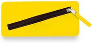 Penaali Pencil Case Felty, keltainen liikelahja logopainatuksella