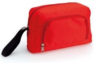 Pesuvälinepussi Beauty Bag Espi, punainen liikelahja logopainatuksella