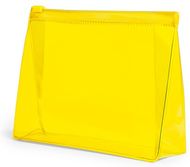 Pesuvälinepussi Beauty Bag Iriam, keltainen liikelahja logopainatuksella