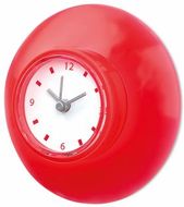Pieni kello Wall Clock Yatax, punainen liikelahja logopainatuksella