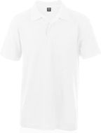 Pikeepaita Polo Shirt Bartel Blanco, valkoinen liikelahja logopainatuksella