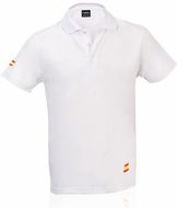 Pikeepaita Polo Shirt Tecnic Bandera, valkoinen liikelahja logopainatuksella