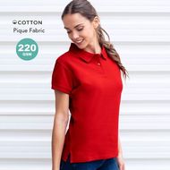 Pikeepaita Women Colour Polo Shirt Koupan, punainen liikelahja logopainatuksella