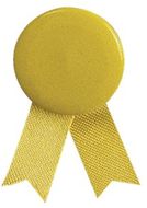 Pinssit Pin Loop Solidario, keltainen liikelahja logopainatuksella
