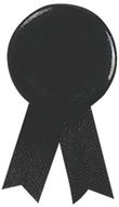 Pinssit Pin Loop Solidario, musta liikelahja logopainatuksella