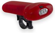 Polkupyörän lamppu Torch Moltar, punainen liikelahja logopainatuksella