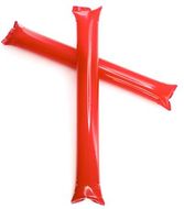 Puhallettava tanko Cheering Sticks Stick, punainen liikelahja logopainatuksella