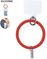 Puhelimen kiinnike Holder Bracelet Naomi, punainen liikelahja logopainatuksella
