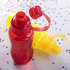 Pyöräilijän pullo Bottle Bore, punainen liikelahja logopainatuksella