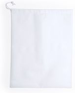 Pyykkipussi Bag Cuper, valkoinen liikelahja logopainatuksella