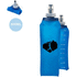 Pyöräilijän pullo Foldable Bottle Poel, läpinäkyvä liikelahja logopainatuksella