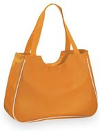 Rantakassi Bag Maxi, sininen, oranssi liikelahja logopainatuksella