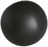 Rantapallo Beach Ball Portobello, musta liikelahja logopainatuksella