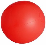 Rantapallo Beach Ball Portobello, punainen liikelahja logopainatuksella