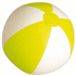 Rantapallo Beach Ball Portobello, valkoinen, keltainen liikelahja logopainatuksella