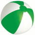 Rantapallo Beach Ball Portobello, valkoinen, vihreä liikelahja logopainatuksella