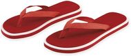 Rantasandaalit Flip Flops Caimán, punainen liikelahja logopainatuksella