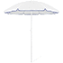 Rantavarjo Beach Umbrella Mojácar, valkoinen, sininen liikelahja logopainatuksella