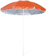 Rantavarjo Beach Umbrella Taner, sininen, oranssi liikelahja logopainatuksella