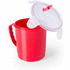 Rikkoutumaton muki Jar Gorex, punainen liikelahja logopainatuksella