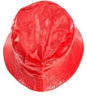 Sadehattu Hat Galea, punainen liikelahja logopainatuksella