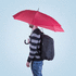 Sateenvarjo Extendable Umbrella Kolper, punainen lisäkuva 1