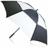 Sateenvarjo Golf Umbrella Budyx, valkoinen, musta liikelahja logopainatuksella