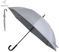 Sateenvarjo Umbrella Dewey, harmaa liikelahja logopainatuksella