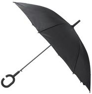 Sateenvarjo Umbrella Halrum, musta liikelahja logopainatuksella
