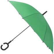 Sateenvarjo Umbrella Halrum, vihreä liikelahja logopainatuksella