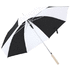 Sateenvarjo Umbrella Korlet, valkoinen, musta liikelahja logopainatuksella