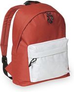 Selkäreppu Backpack Discovery, valkoinen, punainen liikelahja logopainatuksella