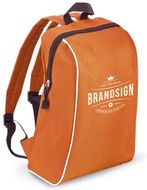 Selkäreppu Backpack Assen, sininen, oranssi liikelahja logopainatuksella
