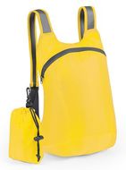 Selkäreppu Foldable Backpack Ledor, keltainen liikelahja logopainatuksella