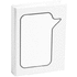 Siirrettävä kirjanmerkki Sticky Notepad Dosan, valkoinen liikelahja logopainatuksella