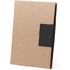 Siirrettävä kirjanmerkki Sticky Notepad Ganok, musta liikelahja logopainatuksella
