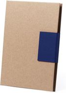 Siirrettävä kirjanmerkki Sticky Notepad Ganok, sininen liikelahja logopainatuksella