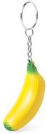 Stressinpoisto Antistress Keyring Fruty, keltainen-banaani liikelahja logopainatuksella