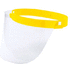 Suojaus kaikille Kids Face Shield Tundex, keltainen liikelahja logopainatuksella