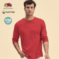 T-paita Adult Color T-Shirt Iconic Long Sleeve T, punainen liikelahja logopainatuksella